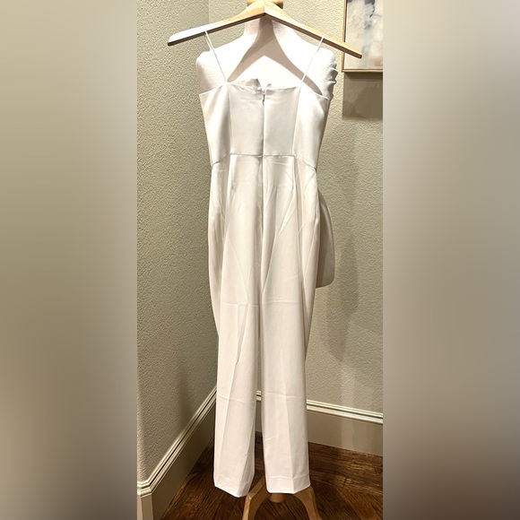 Jay Godfrey White Strapless Jumpsuit Sz 0 XS - Picture 4 of 6
